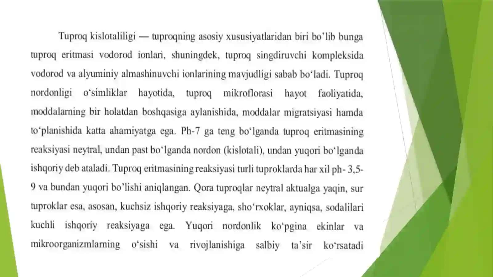 Tuproq muhiti 3