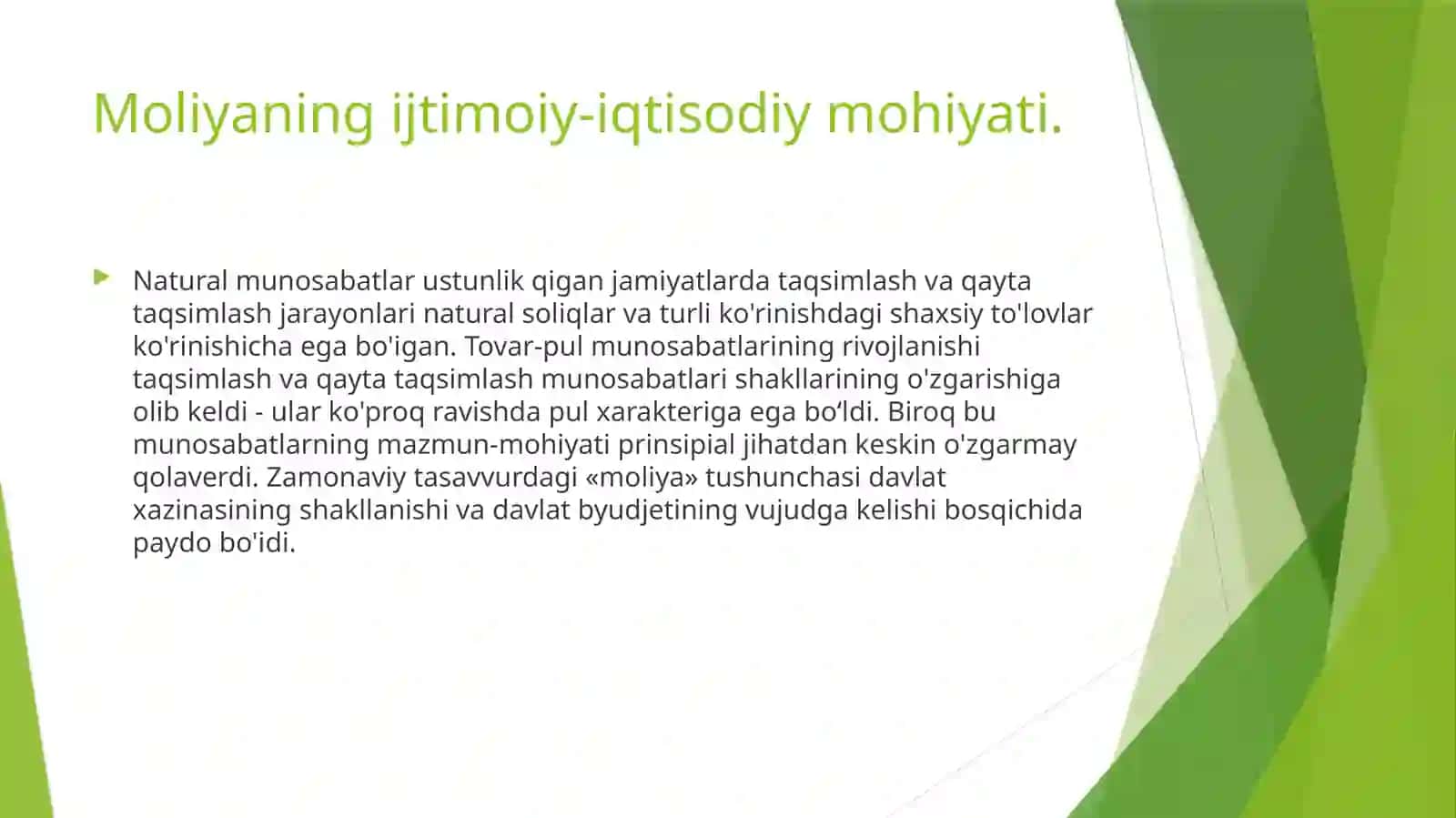 Moliyaning mohiyati va funksiyalari 3