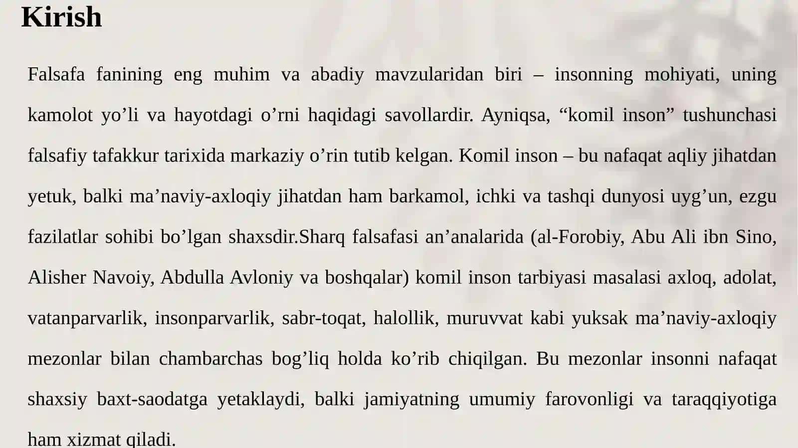 Komil inson tarbiyasida ma’naviy-axloqiy mezonlar 3