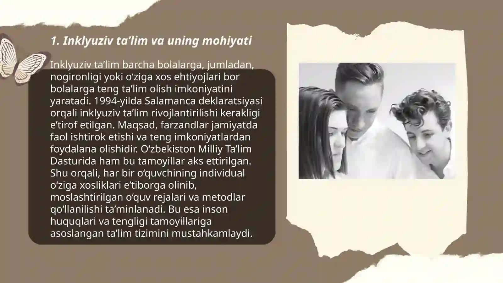 Inklyuziv talim va birgalikda oqitish ularning asosiy farqlarini asoslash 3