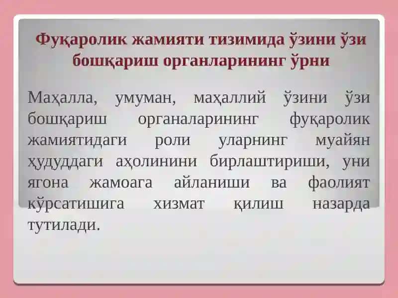 Фуқароларнинг ўзини-ўзи бошқариш органлари 3