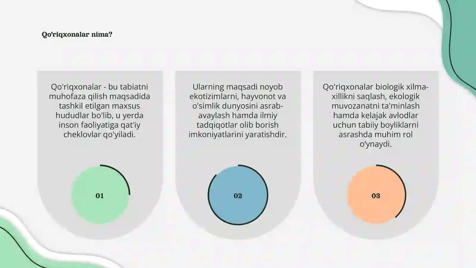 Qo'riqxonalar: mohiyati va maqsadi 3