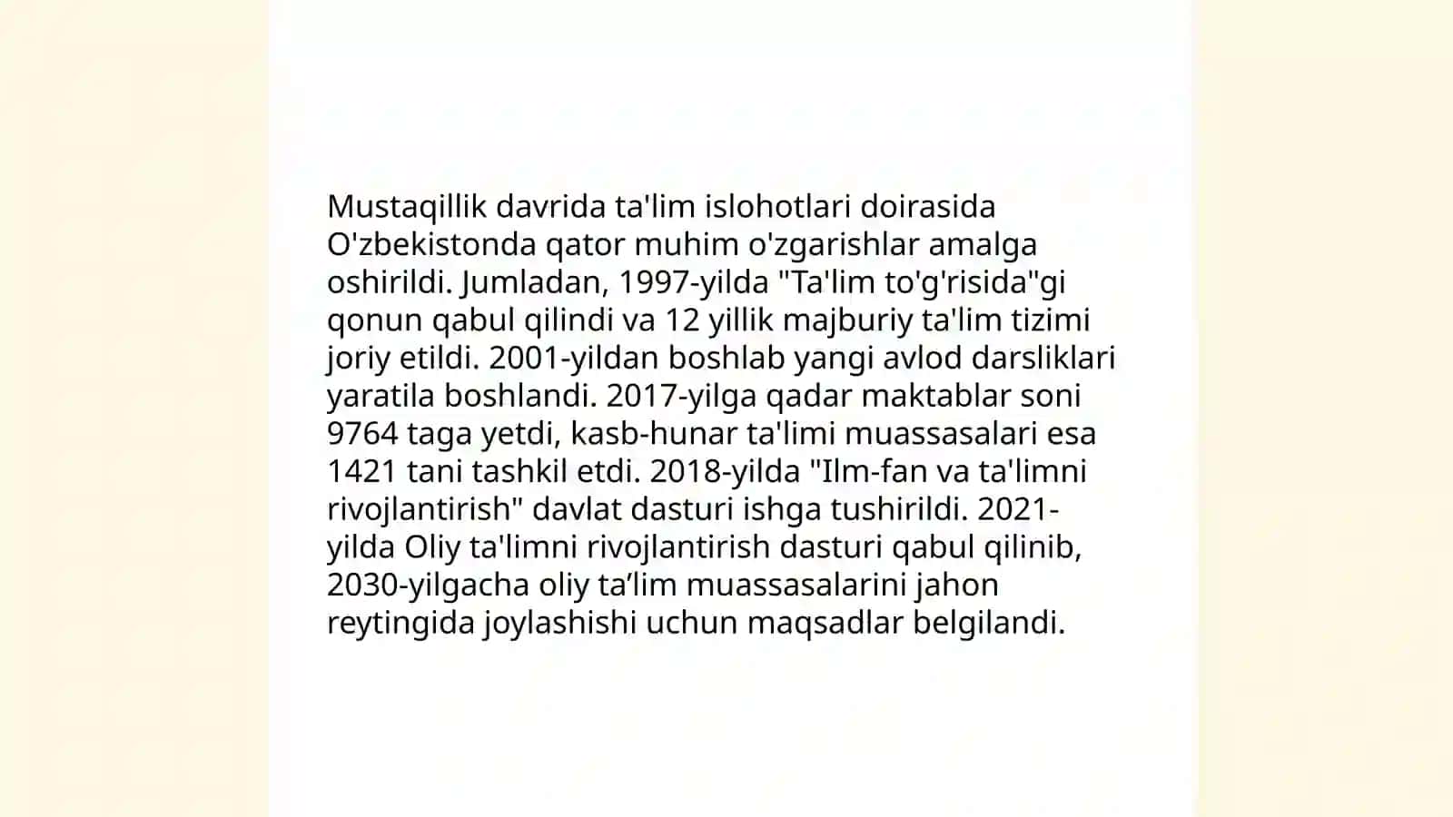 O'zbekistonda ta'lim tizimi 3
