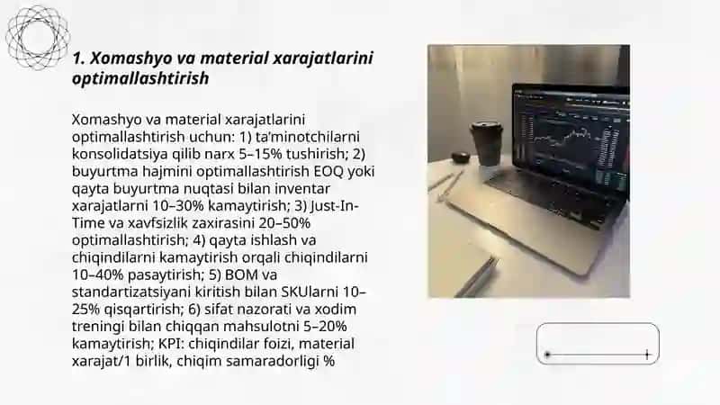Ishlab chiqarish xarajatlari va ularni kamaytirish yo'llari 3