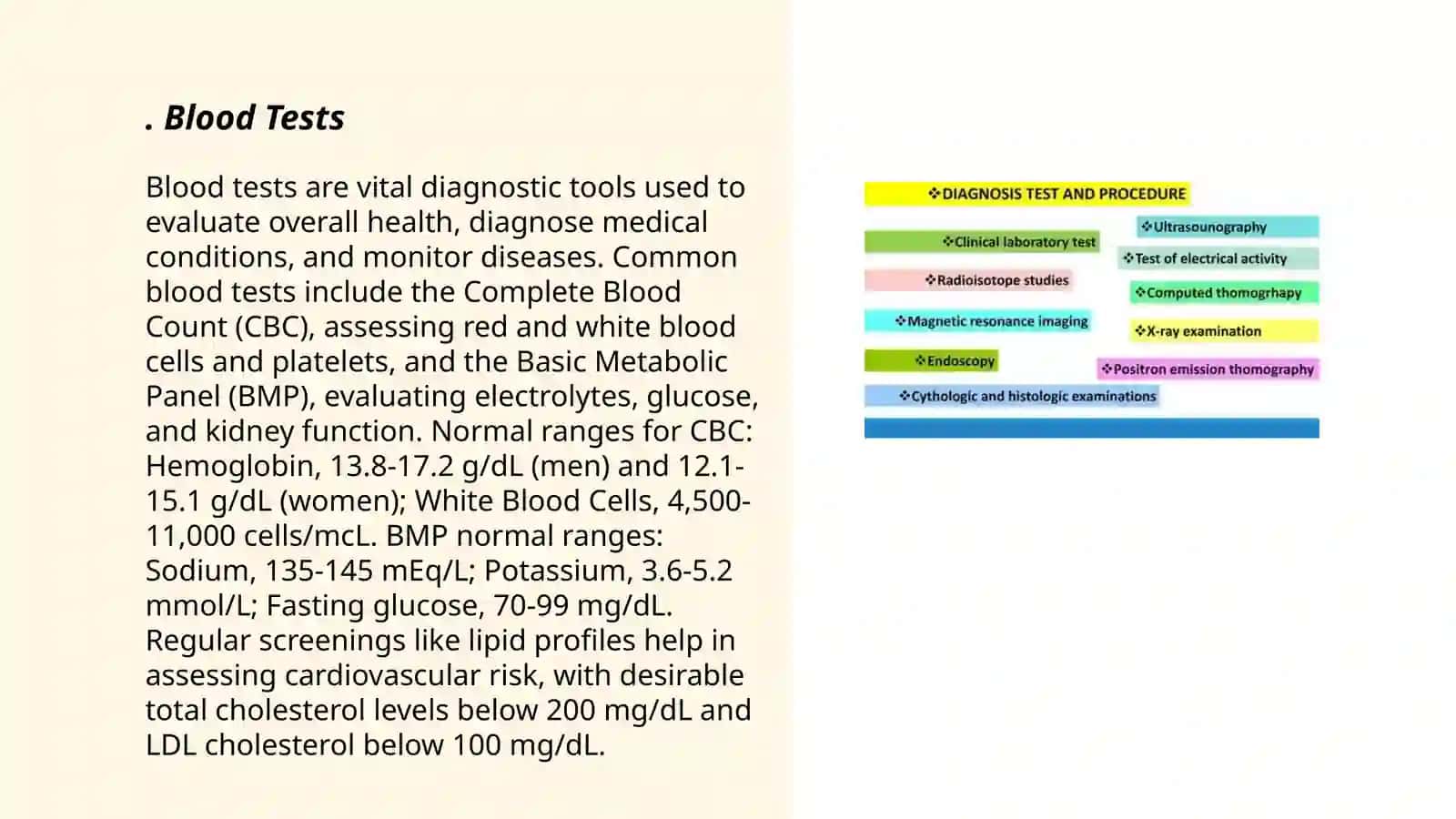Diagnostic tests 3