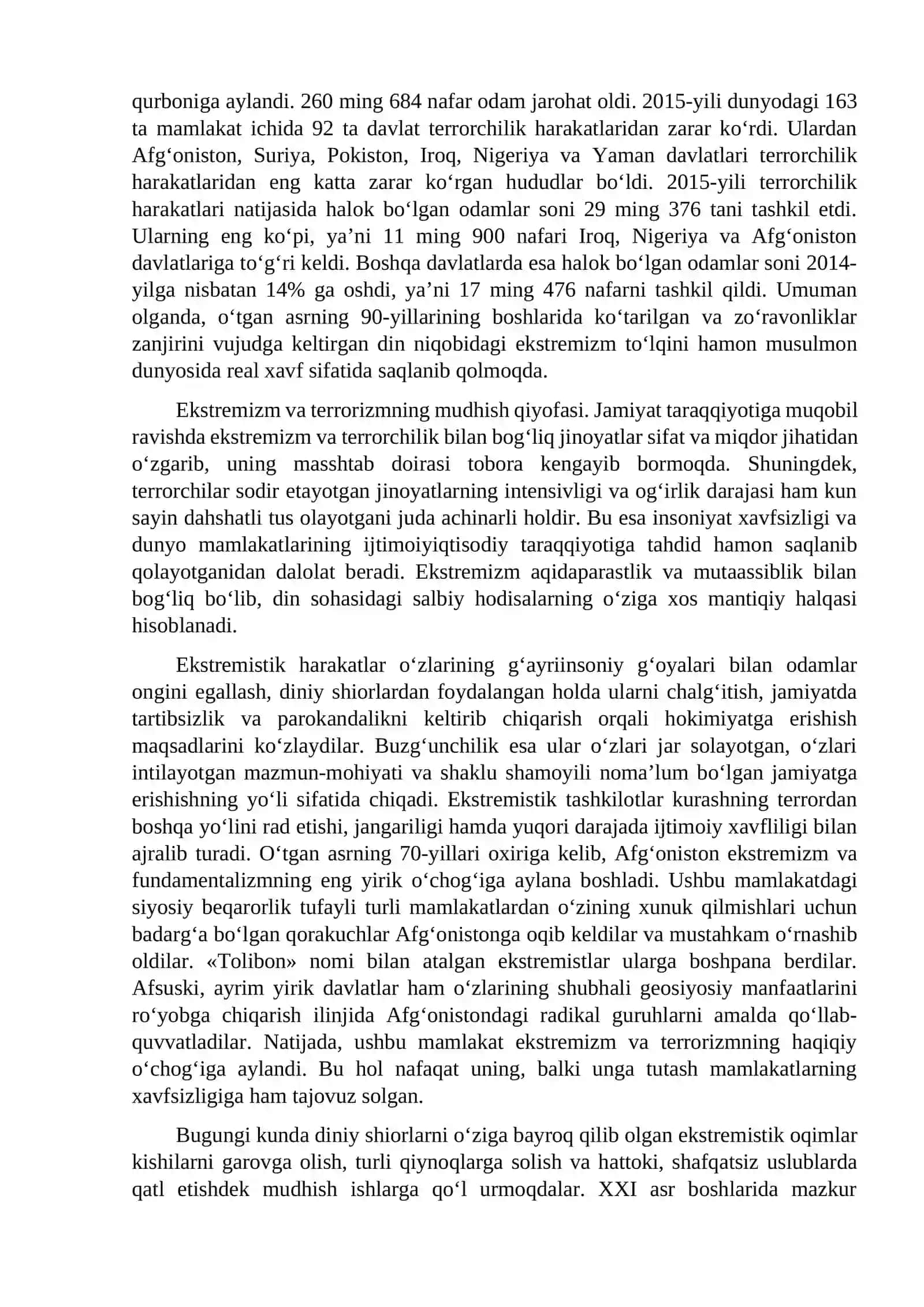 Ekstremizmning musulmon dunyosi uchun xavfi 3