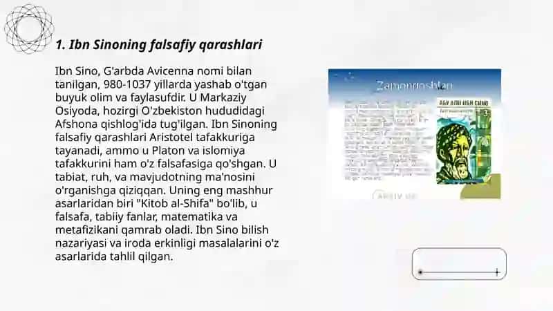 Ibn Sinoning falsafiy qarashlari 3