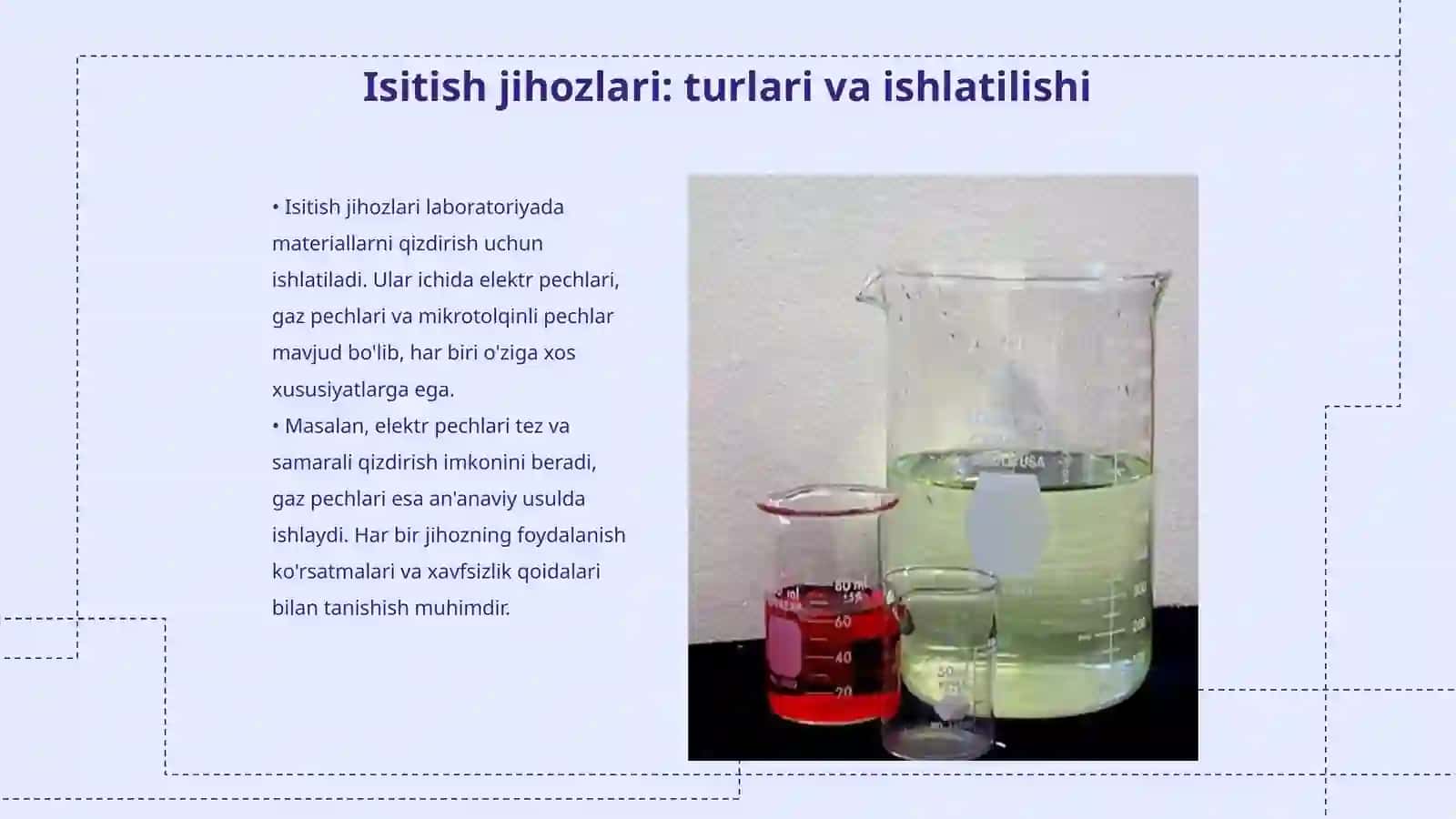 Laboratoriya jihoz (isitish, o‘lchov, optis asbob) lari 3