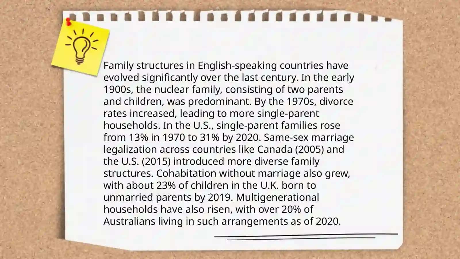 The role of the family in society in English speaking countries 3