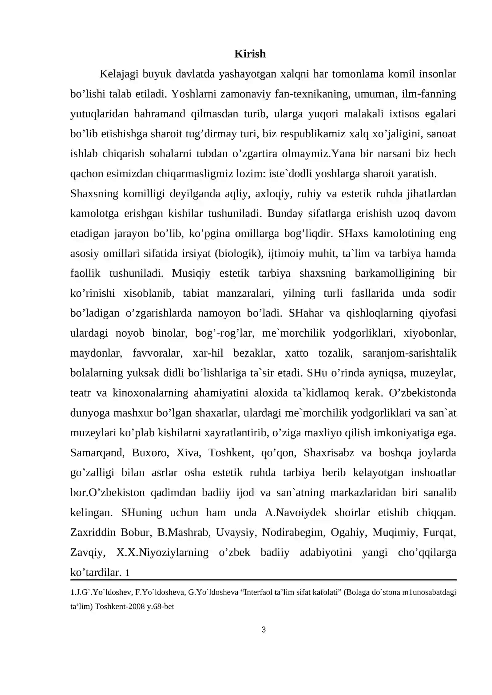O’zbek vokal musiqasining rivojlanish bosqichlari 3