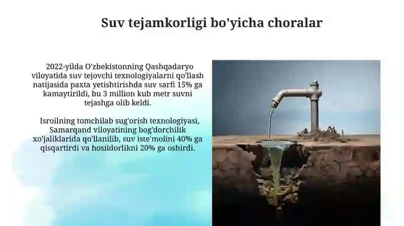 Suv Tanqisligi Muammosi 3
