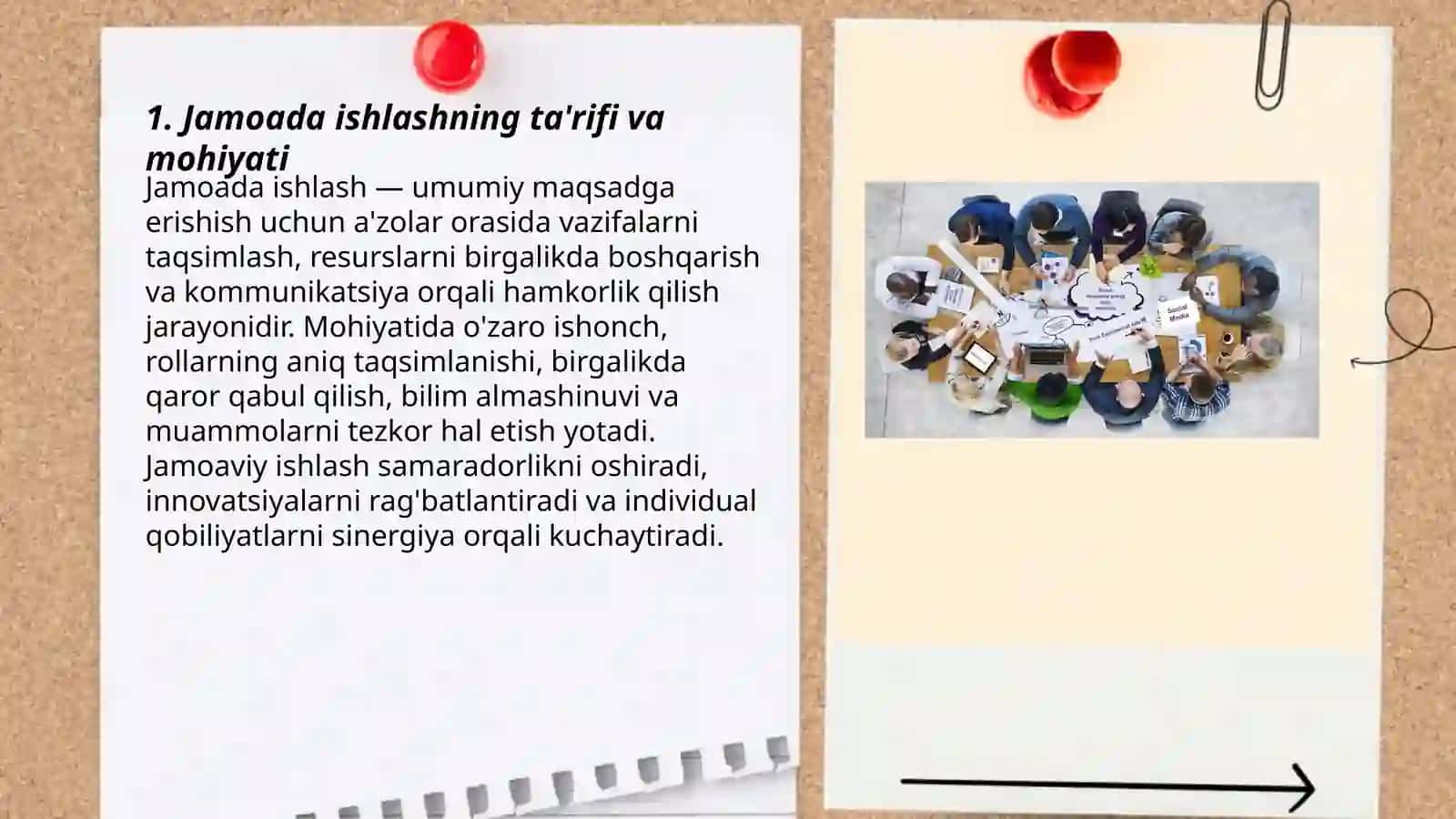 Jamoada ishlash (teamworking) va uning afzaliklari 3