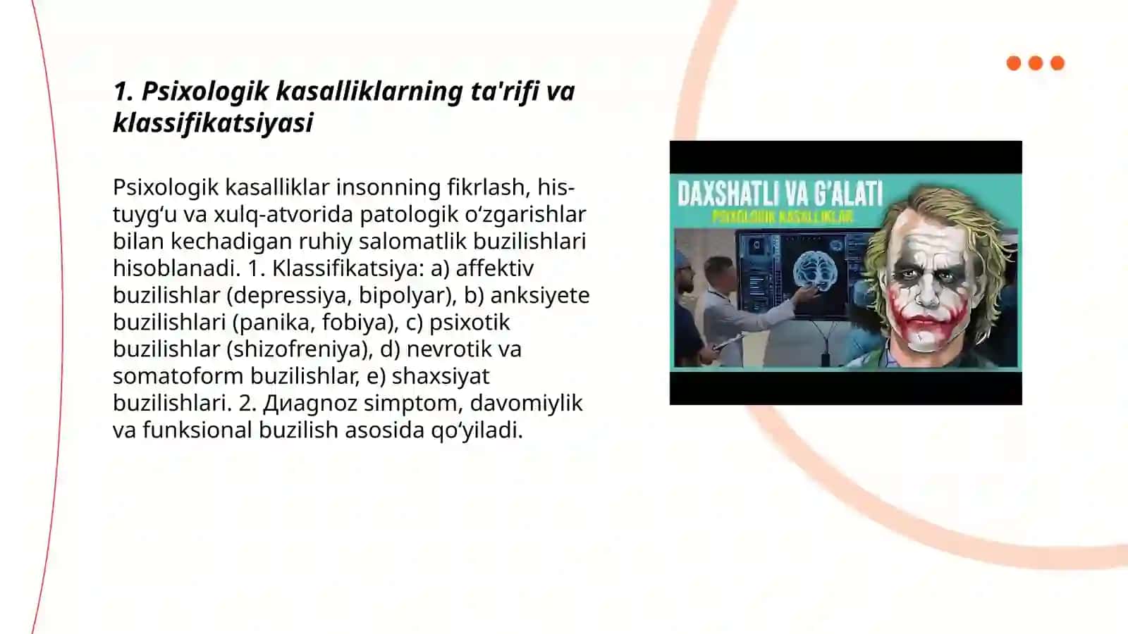 Psixologik kasalliklar 3