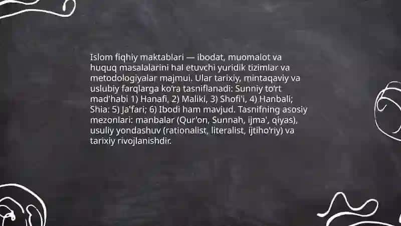 Islom fiqhiy maktablari 3