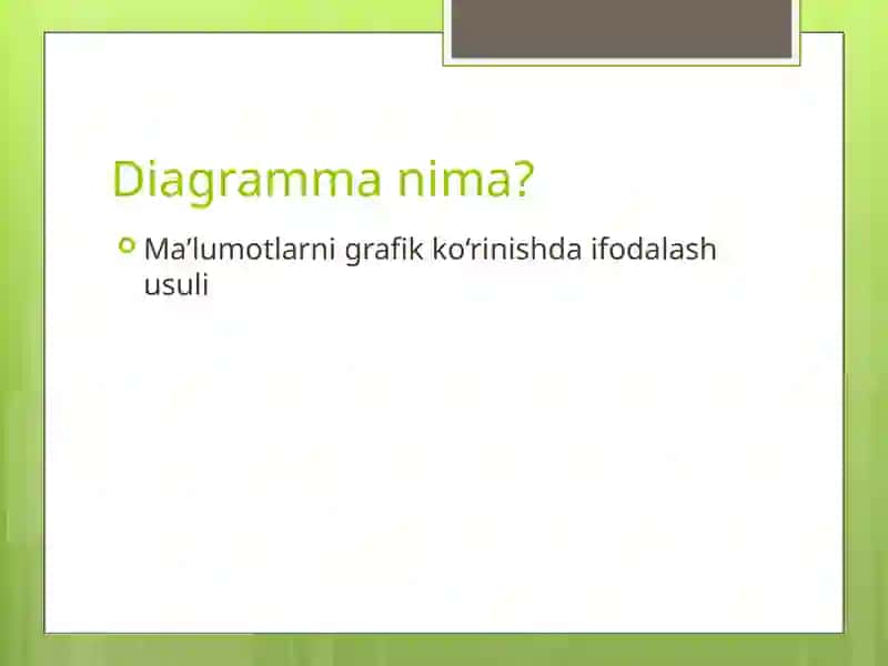 Diagrammalar bilan ishlashni boshlash 3
