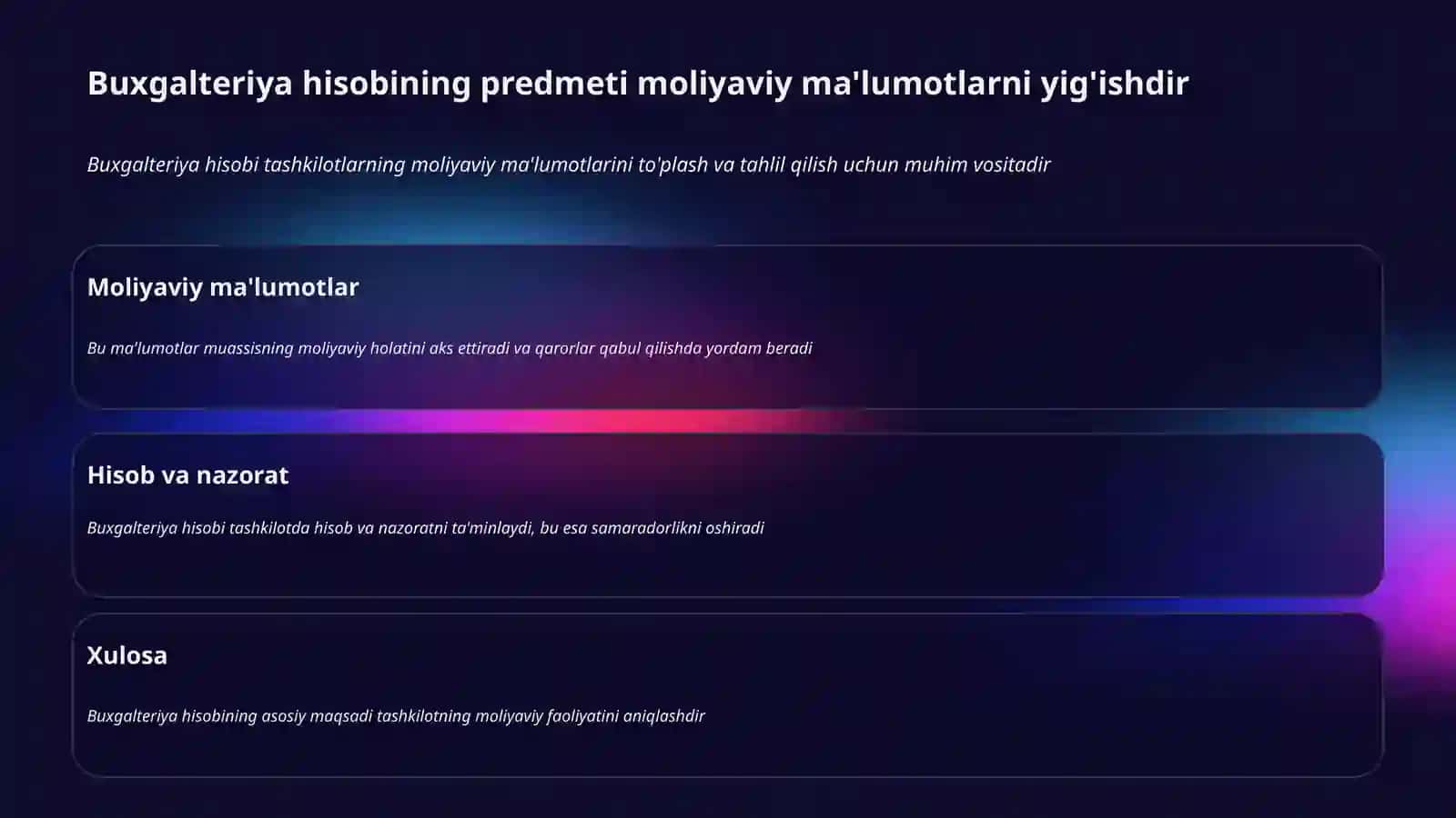 Buxgalteriya hisobining predmeti 3