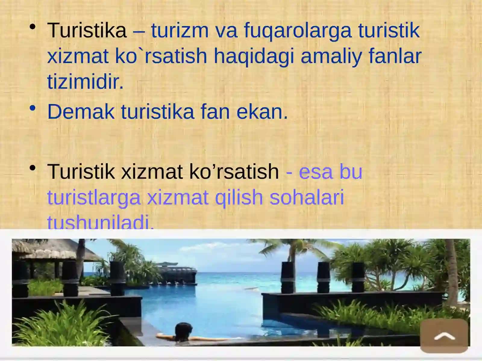 TURIZM o’zi nima? 3