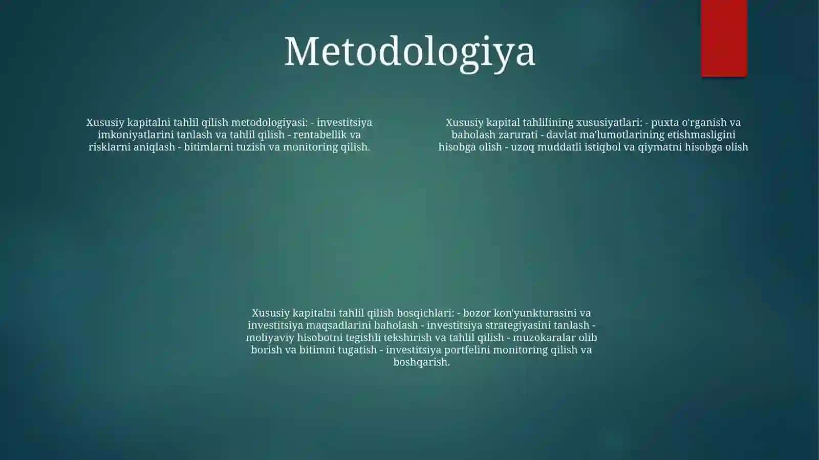 Xususiy KapitalTahlili 3