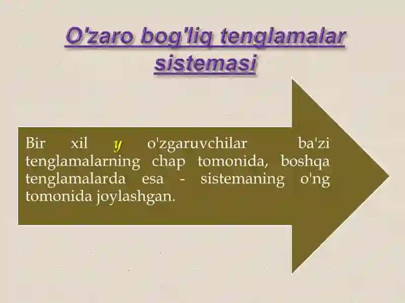 Modellarning strukturaviy va parametrlarini hisoblash usullari 3