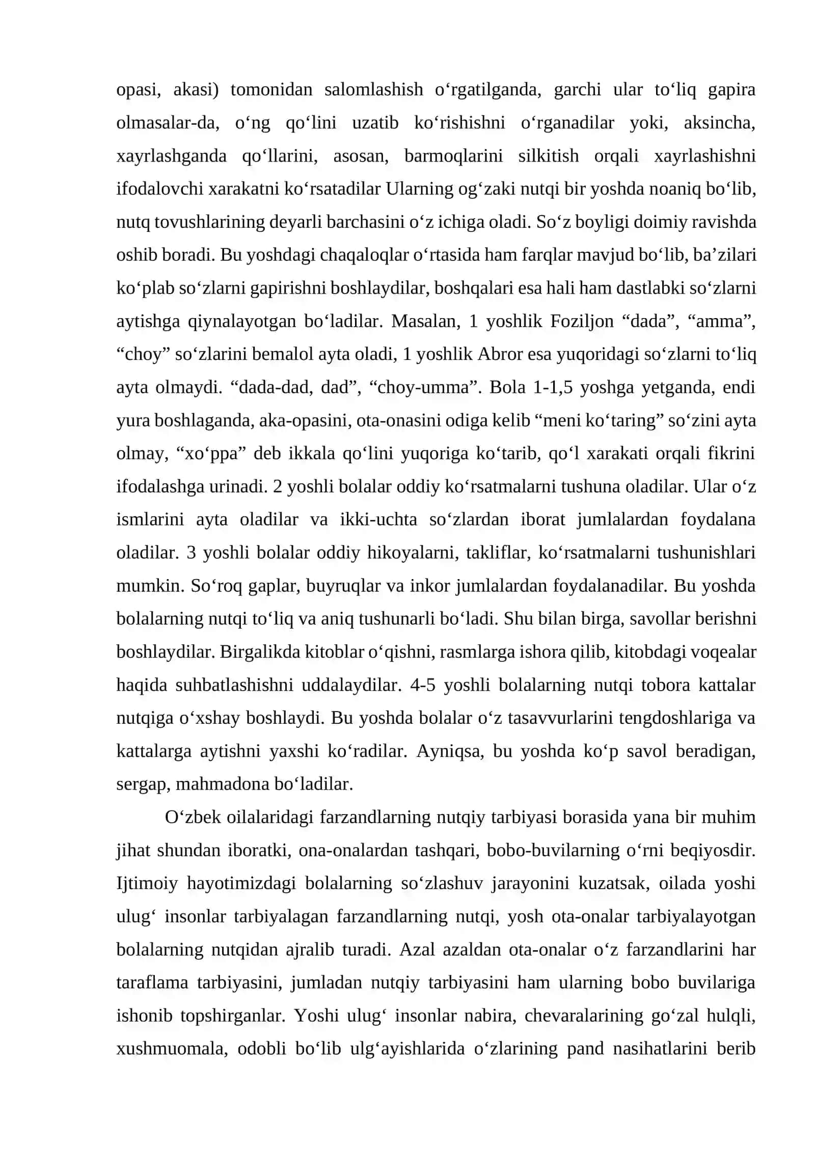 Nutq faoliyati va ixtiyoriy xulq-atvor rivojlanishi 3