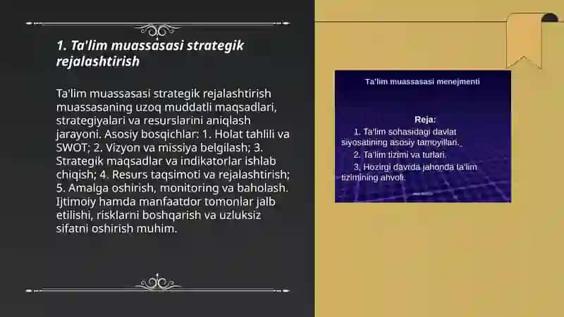 Ta'lim moassasasi menejmenti 3