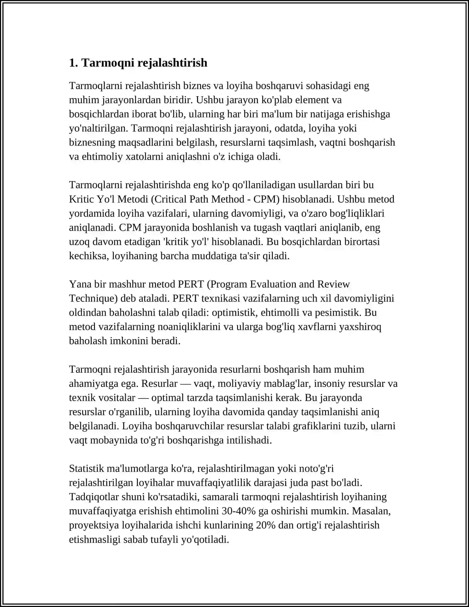 TIJORAT TASHKILOTI UCHUN LOKAL KOMPYUTER TARMOG'INI ISHLAB CHIQISH (VARIANT 44: OFIS 110 M2, 3 TA OFIS, 9 TA SHAXSIY KOMPYUTER, PEER-TO-PEER TARMOG'I) 3