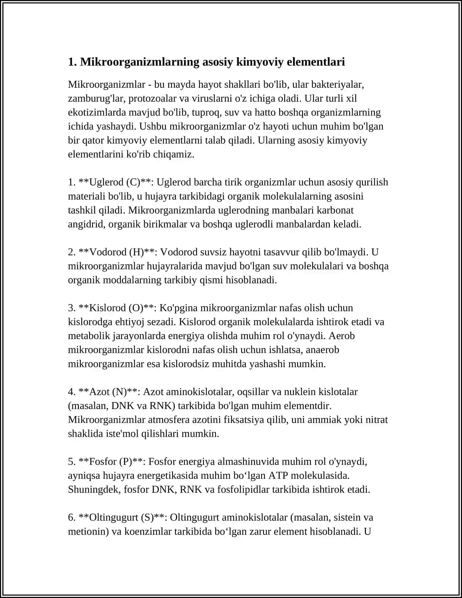 MIKROORGANIZMLARNING KIMYOVIY TARKIBI 3