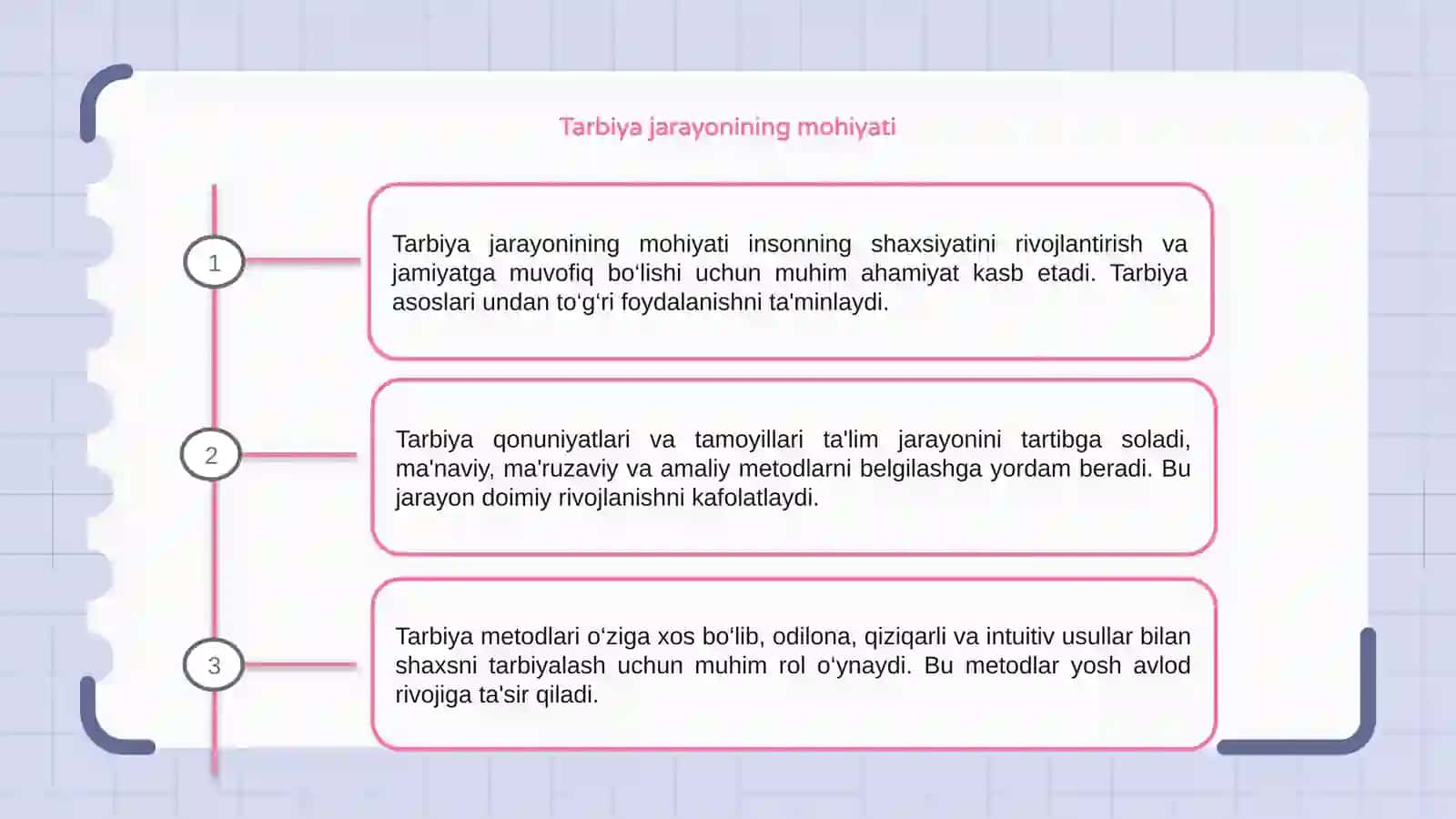 Tarbiya jarayonining mohiyati 3