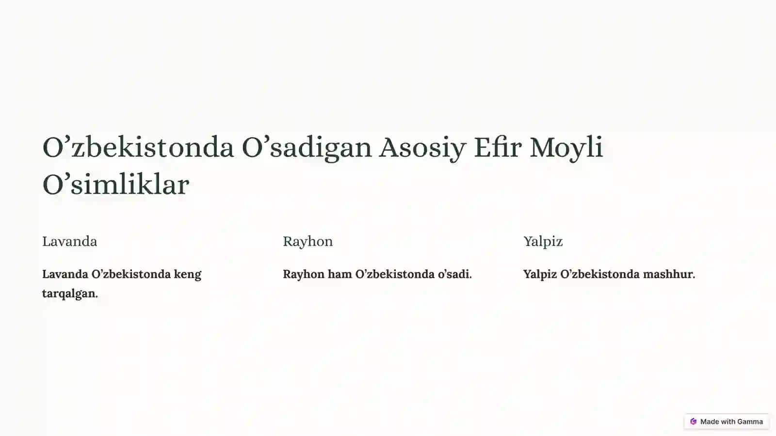 Efir Moyli O’simliklar 3
