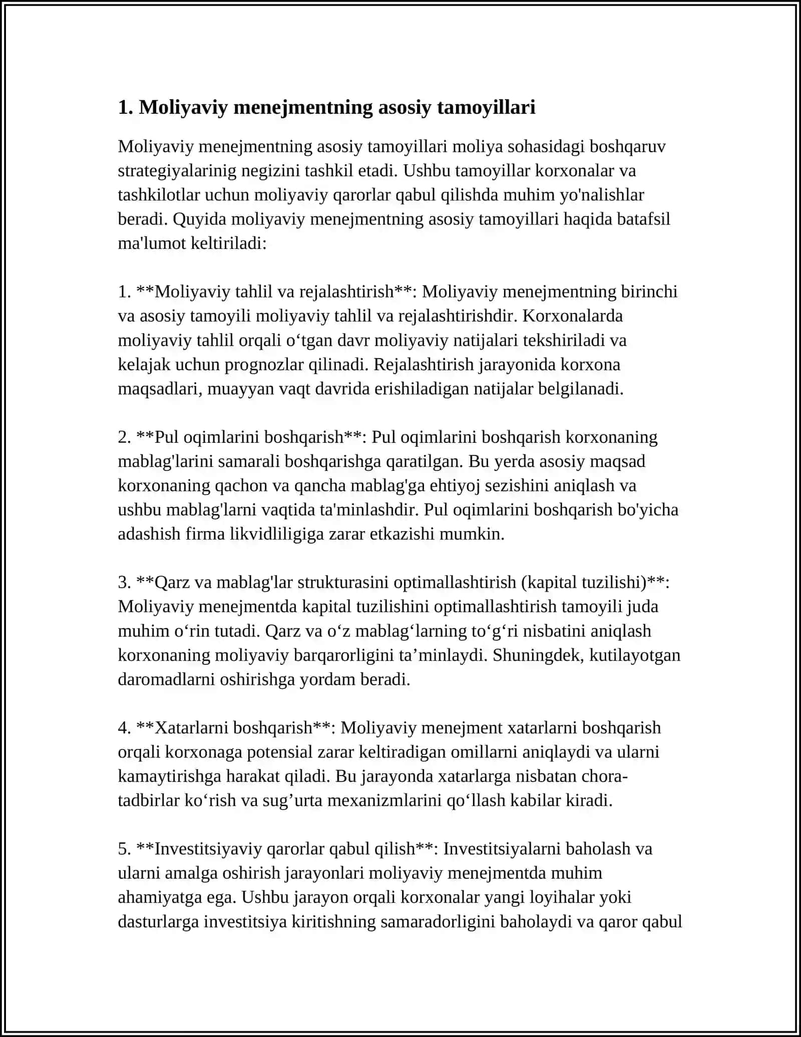 MOLIYAVIY MENEJMENT KONSEPTSIYASI 3