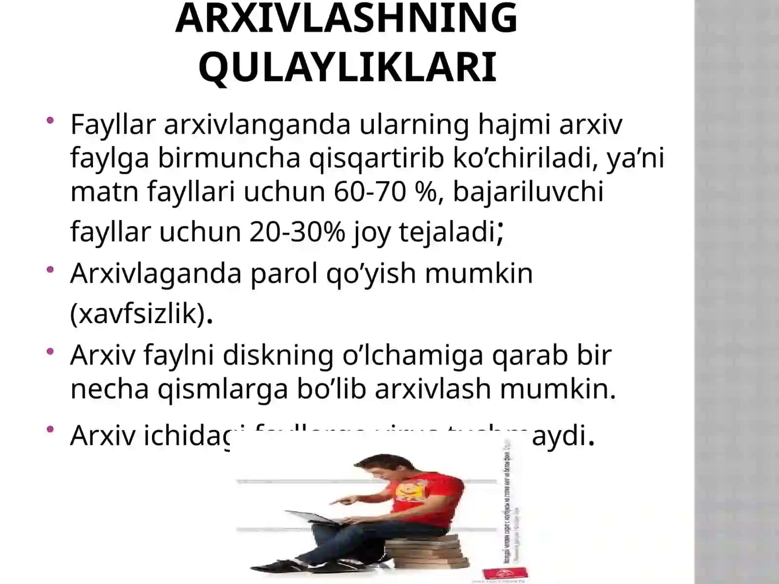 АРХИВ ФАЙЛ ВА ПАПКАЛАРНИ ОЧИШ 3