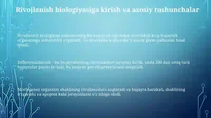Rivojlanish biologiyasi 3
