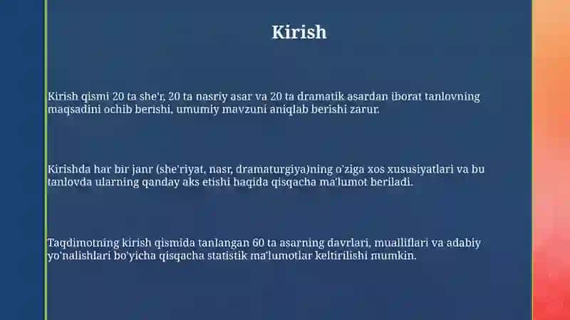 20 ta she'r, nasriy va dramatik parchalar 3