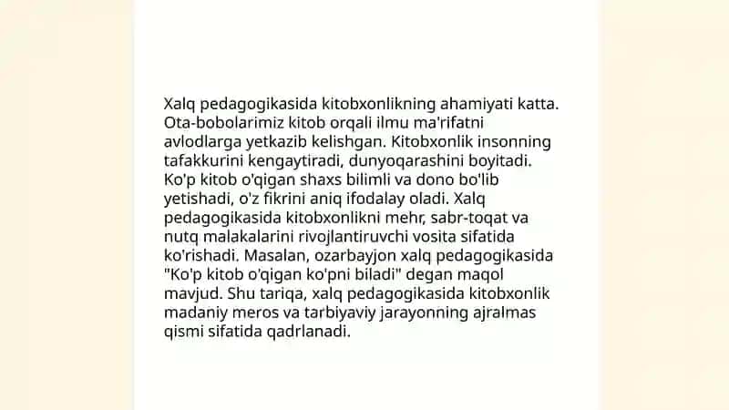 Xalq pedagogikasida kitobxonlik madaniyati 3