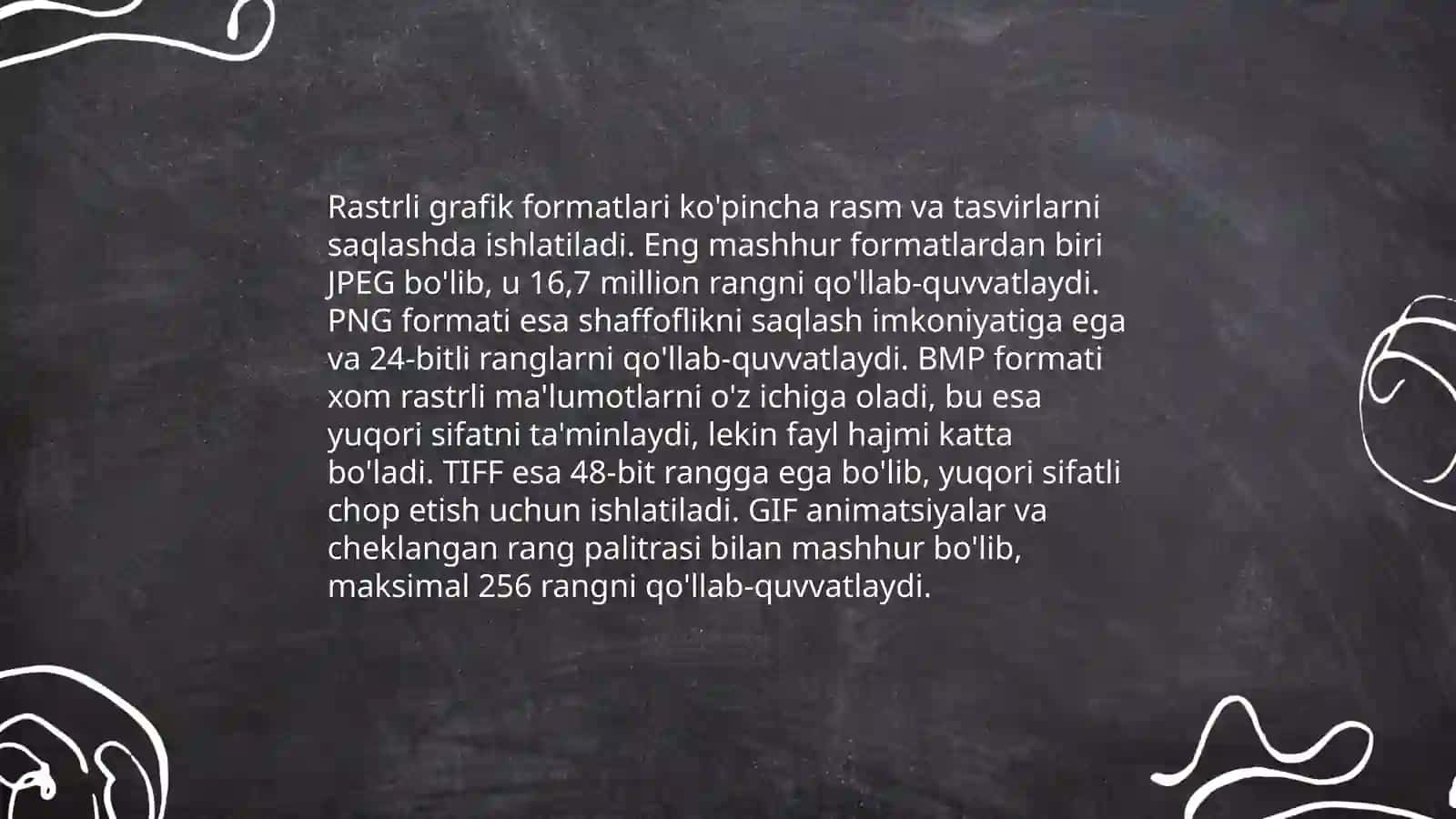 Rastr tasvirlar bilan ishlash 3