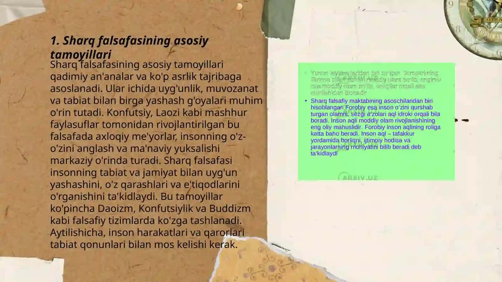 Sharq falsafasining asosiy tamoyillari 3