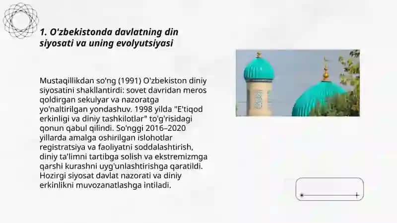 O'zbekistonda din va diniy tashkilotlarga munosabat 3