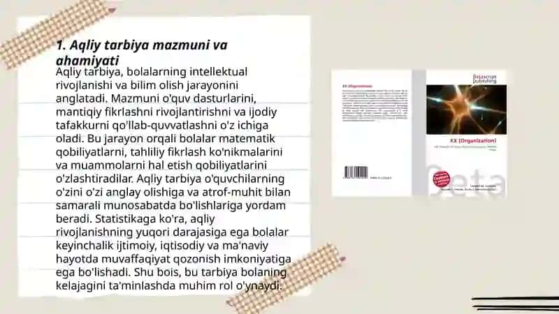 Aqliy tarbiya mazmuni va ahamiyati 3