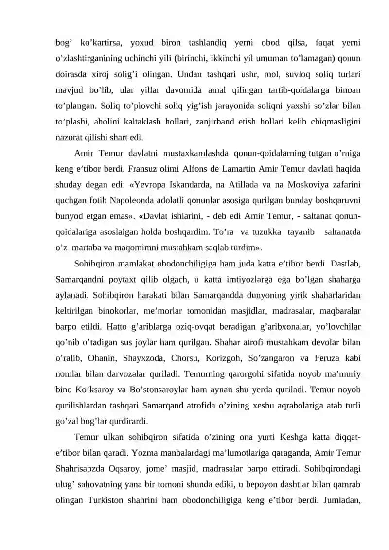 Temur davlatining ichki va tashqi siyosati 3
