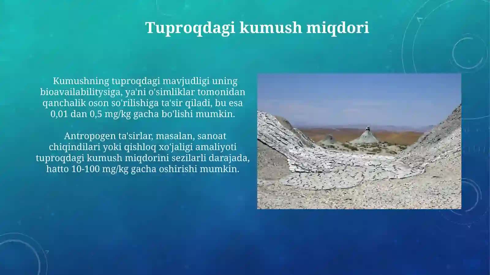 Tuproq Kumushining Kelib Chiqishi 3