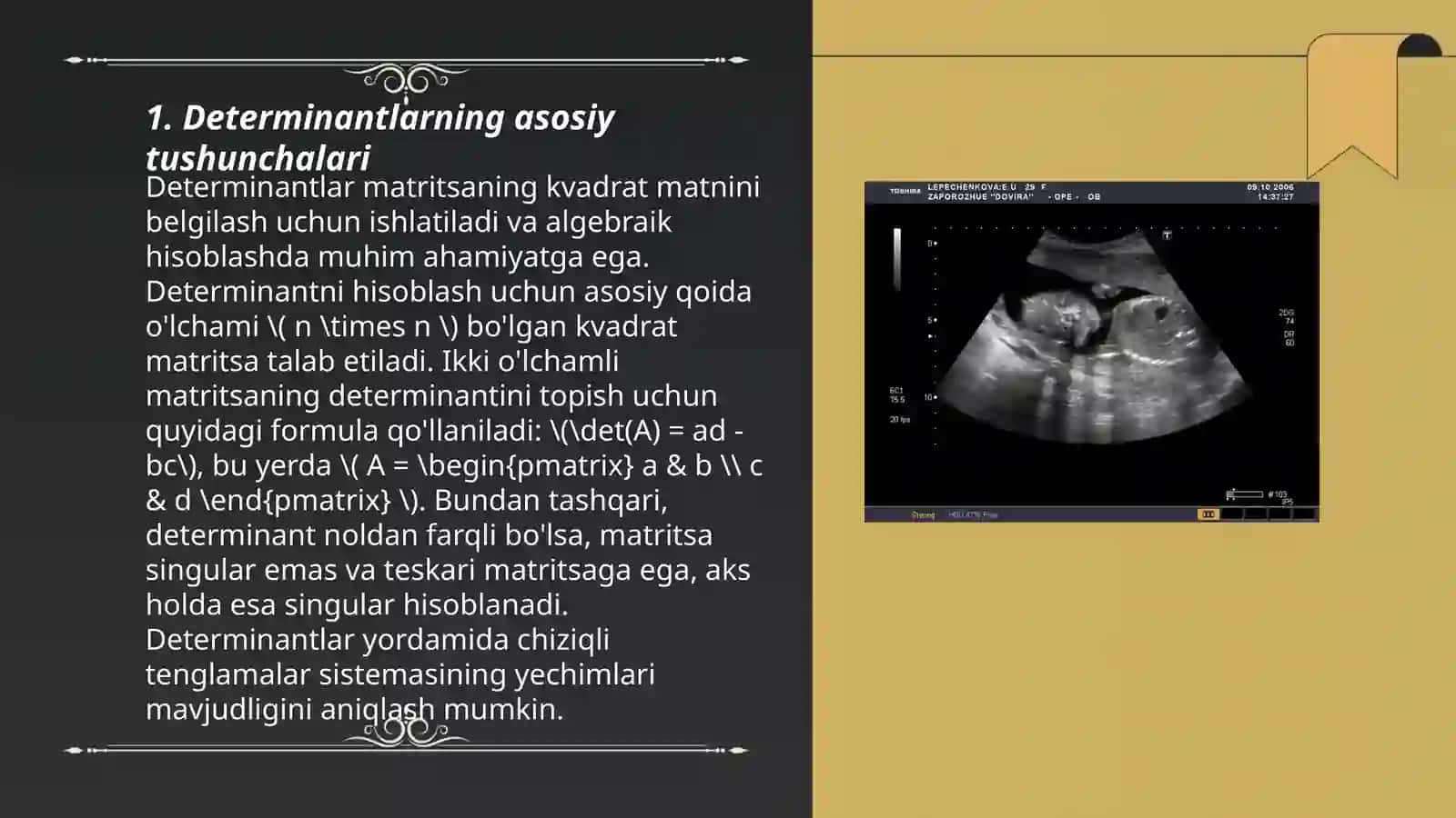 Determinantlar nazariyasini aksiomatik qurulishi 3