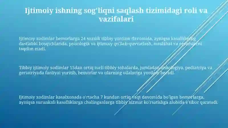 Sogliqni saqlash tizimida ijtimoiy ish 3