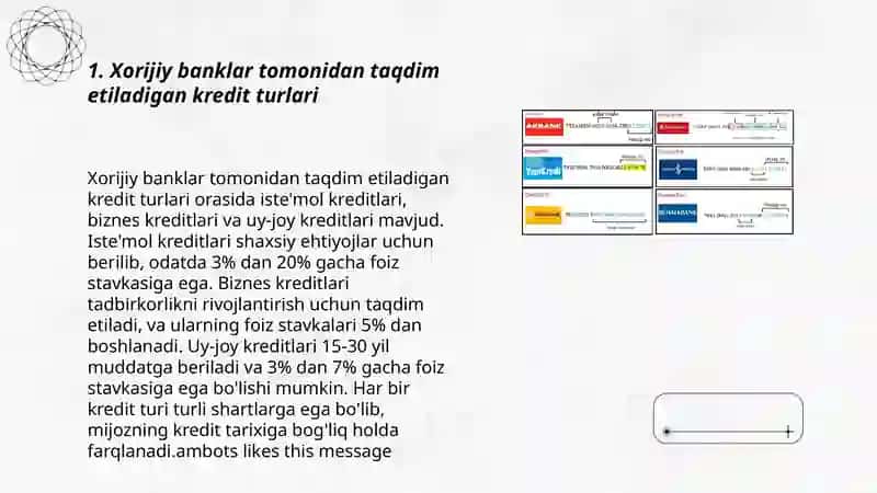 Kreditlash va ularning turlari 3