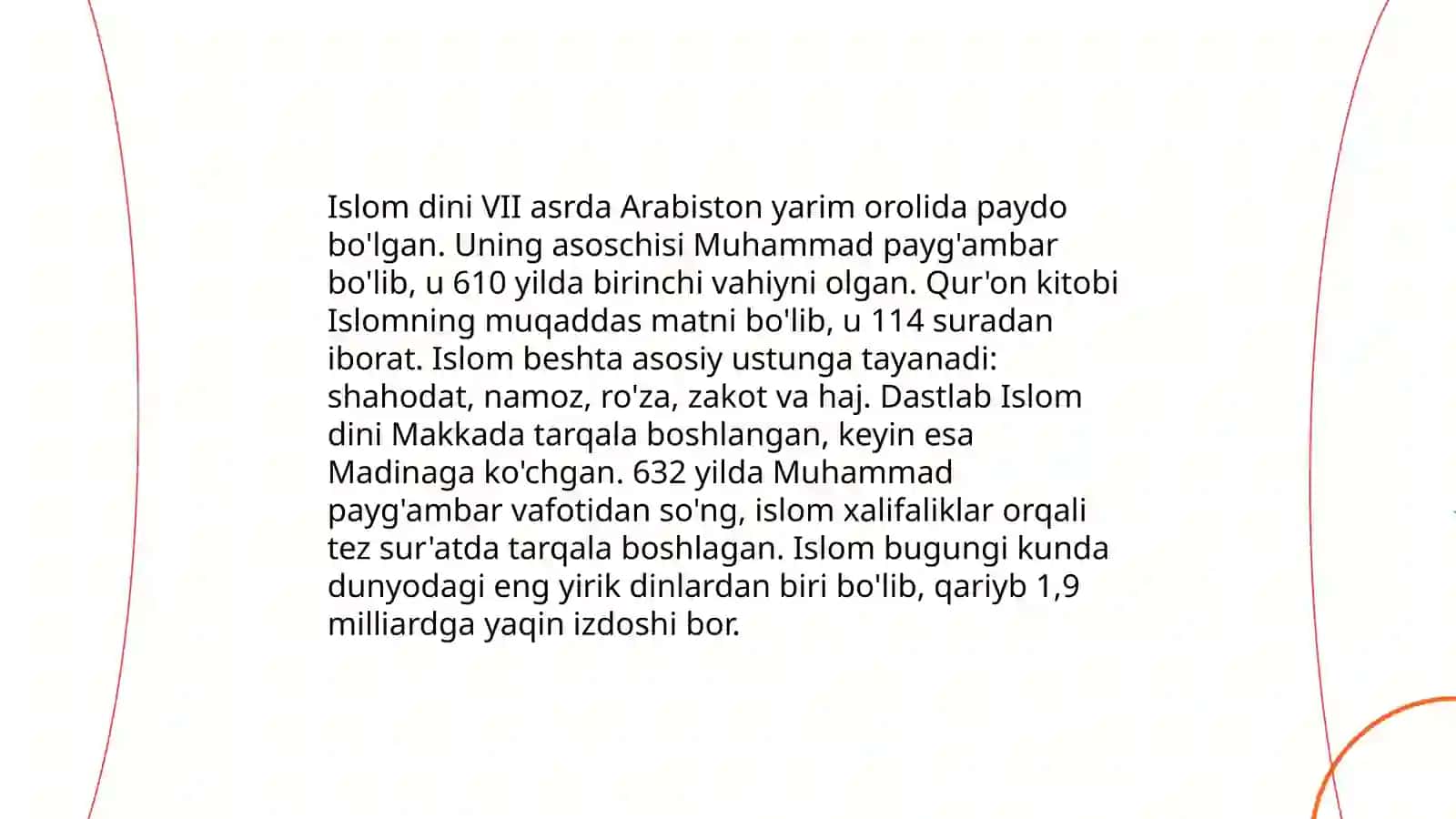 Islom dinining tarixi va mohiyati 3