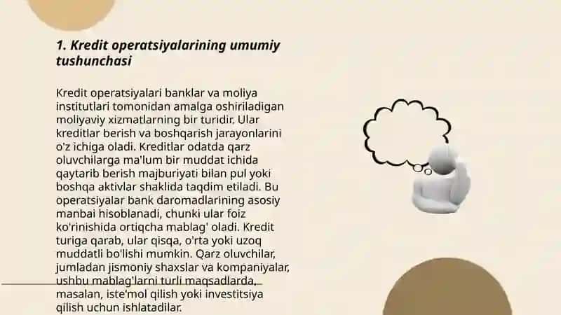 Tijorat banklarining kiridit operatsiyalari 3