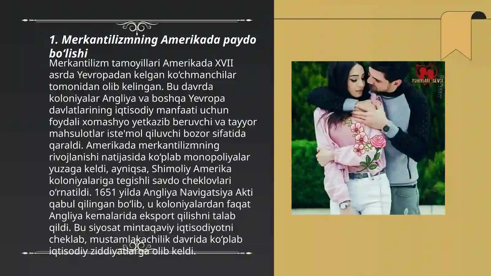 Merkantilizmning Amerikada paydo bo'lishi 3