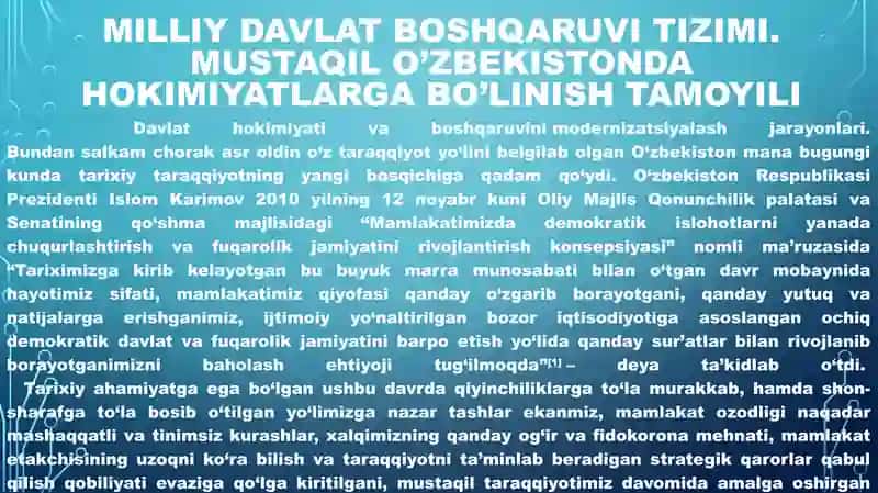 O'zbekistonda ko'p partiyalilik tizimining shakllanishi va uning ahamiyati 3