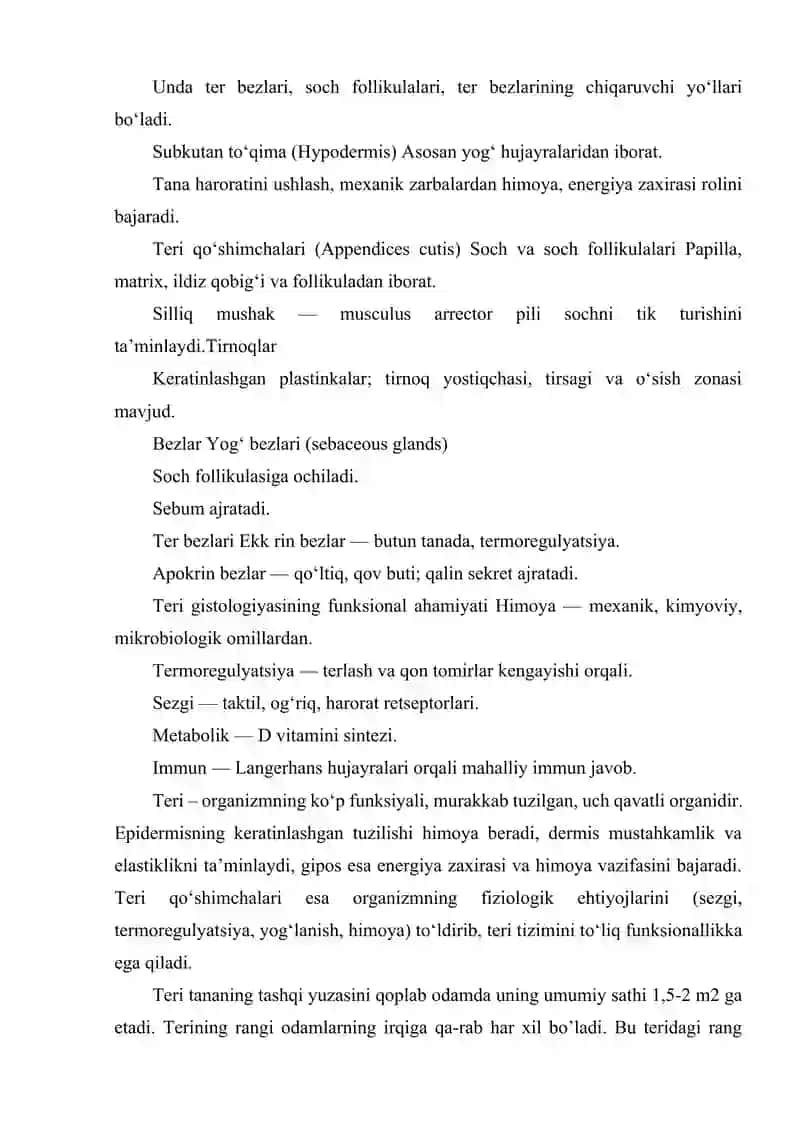 TERI GISTOLOGIYASI 3