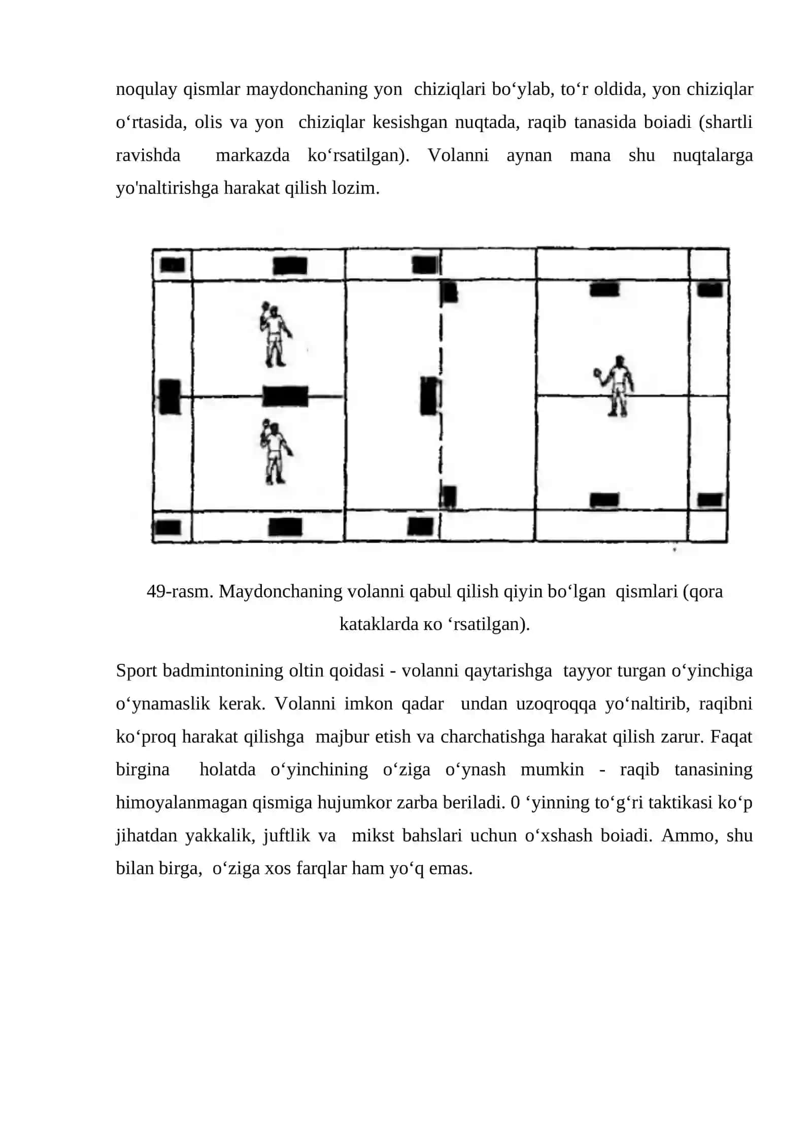 BADMINTON O’YIN TAKTIKASINING TASNIFI 3