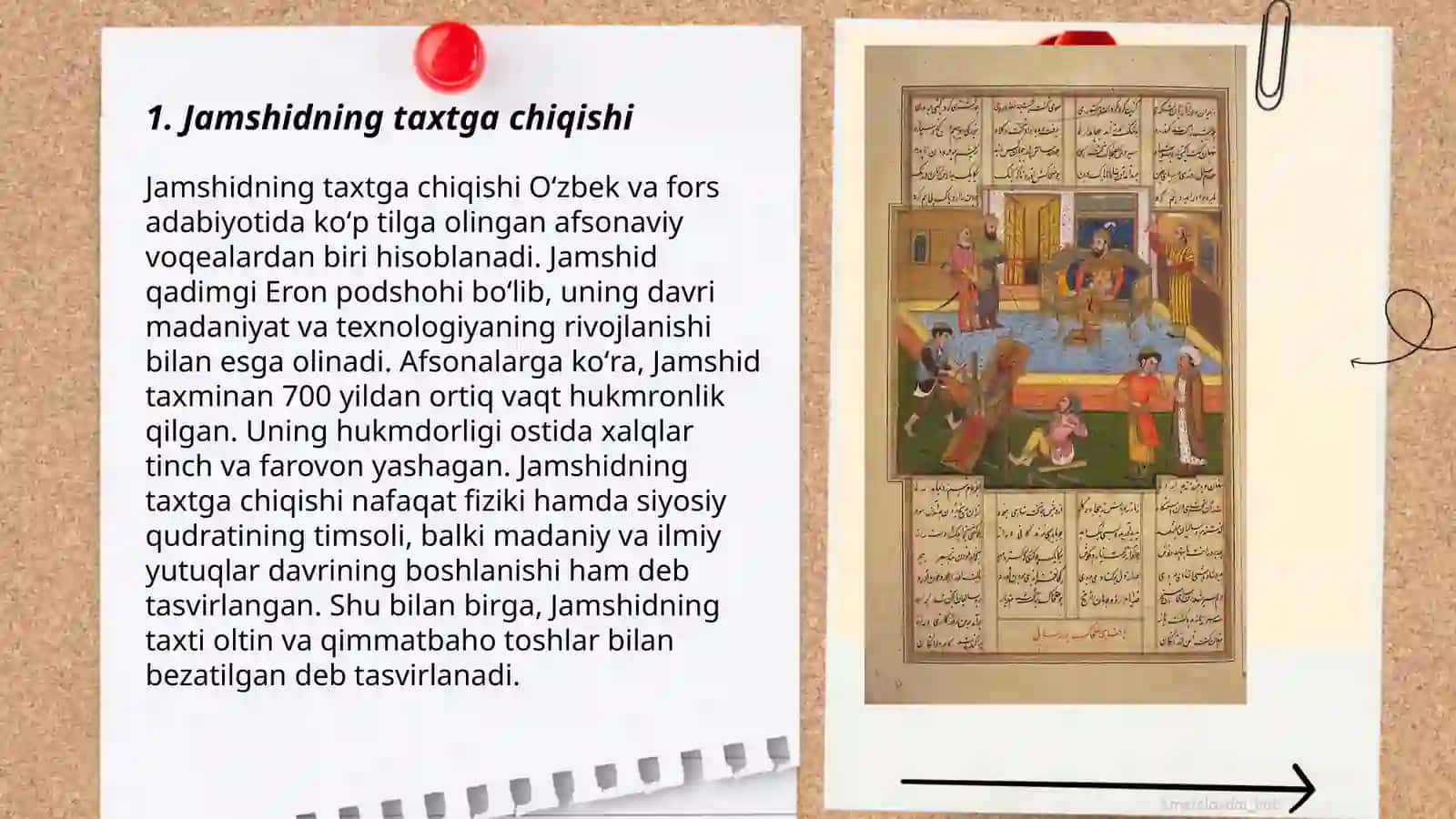 Jamshidning taxtga chiqishi 3